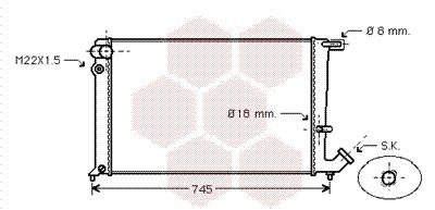 VAN WEZEL radiatorius, variklio aušinimas 09002148